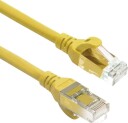 ACT Nettverkskabel Cat6A U/UTP TPE RJ45 Ultrafleksibel 0.25 m Gul