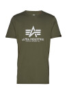 Alpha Industries Basic T-Shirt Bl - Khaki green - L