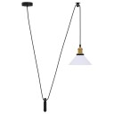  Høydejusterbar E27 Glans Hvit Ø 22cm Metall