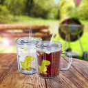 Drikkeglass Kids Dino sett med 2