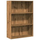 Bokhylle artisan eik 80x30x114 cm konstruert tre