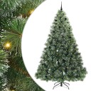  Kunstig juletre med 300 LED med stativ grønn 240 cm PE og PVC