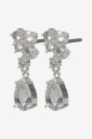 Snö of Sweden   Øreringer Trinity Crystal Pendant Ear   Sølv