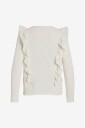 Vila   Topp viPantea V neck L/S Top   Hvit