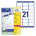 Avery-adresseetiketter med QuickPEEL™ og Ultragrip 63,5 x 38,1 mm 2100-etiketter hvit SAV-L7160-100