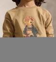 Ralph Lauren Kids Polo Bear Cotton Long Sleeve Tee   Brown   5
