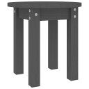 vidaXL Salongbord grå Ø 35x35 cm heltre furu