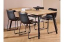 Other Brand Motona Spisegruppe 160 Cm + 4 Romia Spisestuestoler   Svart/Brun