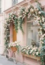 Parisian Flower Bicycle Plakat / 100x150