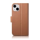 Icarer Lommebokveske 2-I-1 Iphone 14 Plus-Deksel Leather Flip Cover Anti-Rfid Brun (Wmi14220727-Bn)