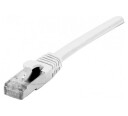 EXC Patch Cord RJ45 CAT.6 F/UTP Copper LSZH (Halogenfri) Snagless White 20m