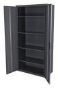 PELA 519986 Oppbevaringsskap grå, 2000x1000x500 mm, Garasjeinnredning & oppbevaring