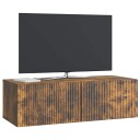  Vegghengt TV skap Røkt Eik 98 x 41 x 30 cm Konstruert tre