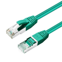 MicroConnect - Koblingskabel - RJ-45 (hann) til RJ-45 (hann) - 1.5 m - 6 mm - S/FTP - CAT 6a - halogenfri, innendørs, formstøpt, rund, uten hindringer - grønn