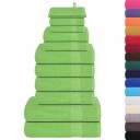 vidaXL 12 delers håndklesett FROGN eplegrønn 360 gsm