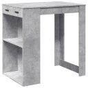  Barbord betonggrå 102x70x103,5 cm konstruert tre 8721158401595