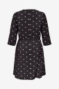 Only Carmakoma   Kjole carCarrie Dot 3/4 Blk Aop   Svart