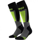 CEP Ski Thermo Socks Tall 4.0 Skistrømper Dame Black/Lime IV