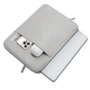 Tech-Protect Sleevy 13-14" Laptopveske med Lomme - Lys Grå
