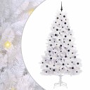 vidaXL Kunstig sammensatt juletre med 300 LED Hvit 240 cm PVC og stål
