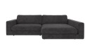 Rowico Home Duncan 3 seters sofa med sjeselong H Mørkegrå Robin 66 258 x 150 x 78 cm Grå