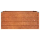 vidaXL Plantekasse 100x100x45 cm cortenstål