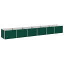 vidaXL Hevet Hagebed Grønn 480 x 80 x 55 cm kaldvalset stål