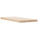 Gulvseng Ramme Hvit 90x220 cm Massivt Furutre