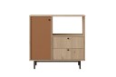 Donae Kommode 88 cm   Eik/Rød