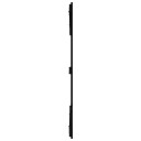 vidaXL Veggmontert sengegavl svart 185x3x110 cm heltre furu