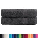  Premium håndklær SOLUND 2 stk antrasitt 50x100 cm 600gsm