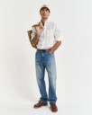 Regular fit skjorte i bomullslin WHITE L