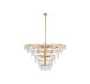 Loire Chandelier Gild/Clear Glass XL