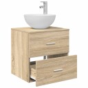  Vegghengt vaskeservant Sonoma eik 49,5 x 41 x 64,5 cm