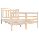 vidaXL Sengeramme heltre 120x190 cm 4FT Small Double
