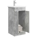  Badmøbel med vask Betonggrå 42 x 40 x 84,5 cm Konstruert tre