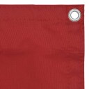 vidaXL Balkongskjerm rød 120x600 cm oxfordstoff