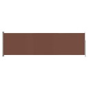 vidaXL Uttrekkbar sidemarkise 180x600 cm brun