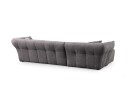 Azzo 4 seters Sofa med Divan   Lysegrå