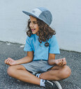 Lil" Boo Copenhagen Caps Blokk Cloud 5 Blue/Grey/Off White Lil" Boo Copenhagen 47 50 cm Caps Blå Grå Hvit