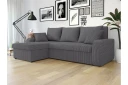 Alvared Sofa med Sjeselong 3 seter   Mørk grå
