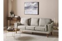 Bertha Sofa 3 seter   Beige/Mørkt tre