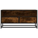  TV-benk røkt eik 80x34,5x40 cm konstruert tre og metall 8721102838705