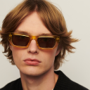 A. Kjærbede Fame solbriller Yellow Transparent