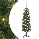  Kunstig juletre med 150 LED grønn 120 cm PVC og stål og plast