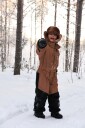 Isbjörn of Sweden Kids' Penguin Snowsuit Chocolate 80