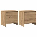 Nattbordskap Kunstnerisk Eik 45 x 34 x 44,5 cm Konstruert tre