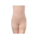 B2X Shapewear Shorts Høy Midje Blonder Beige