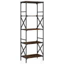  Bokhylle 5 etasjer røkt eik 59x35x171 cm konstruert tre 8721012194069