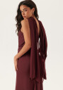 Bubbleroom Occasion Chiffon Shawl Wine-red One size
